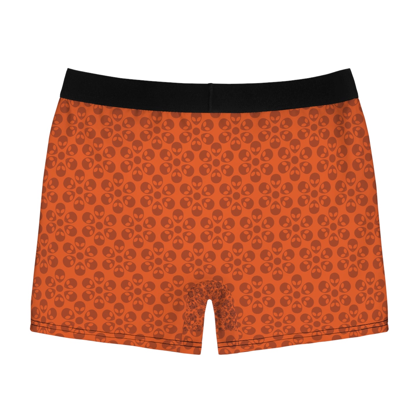 Mens Boxer Briefs  Alien Flowers Orange