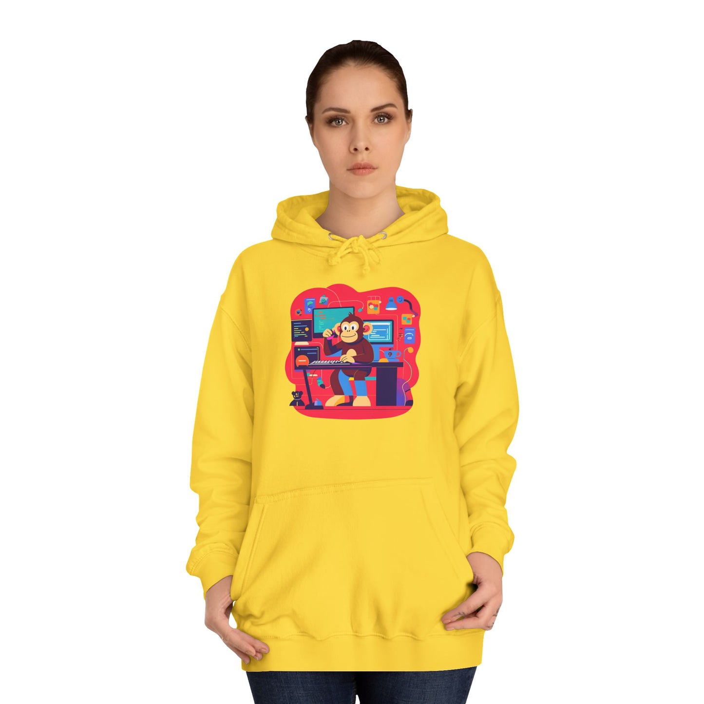 Colorful College Hoodie, Unisex Sweatshirt, School Spirit Wear, Gift for Students, Cozy Campus Apparel, College Graduation Gift