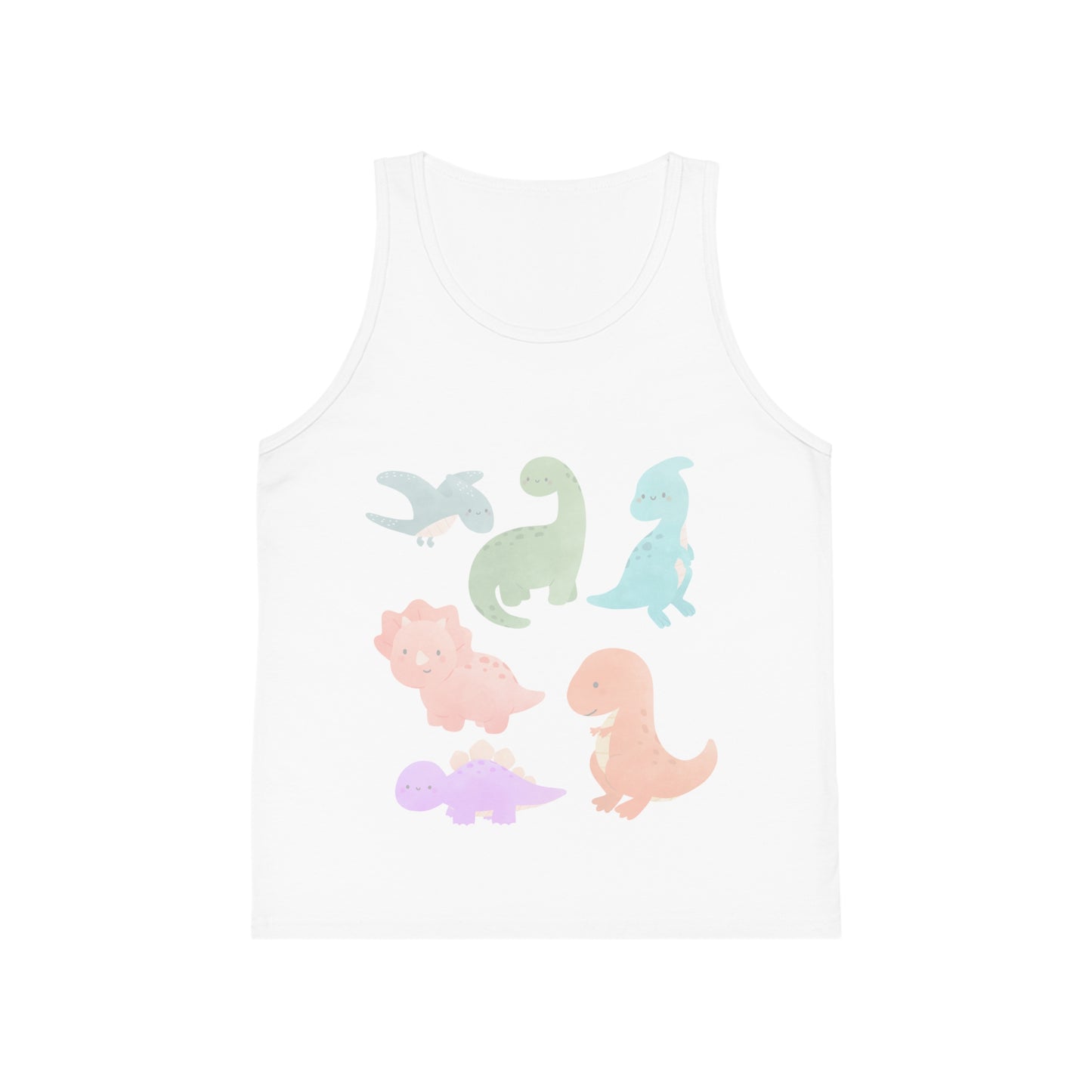 Dino Adventure Kid's Tank Top, Cute Dino Shirt for Boys & Girls, Summer Playwear, Birthday Gift, Dino Lovers Tee