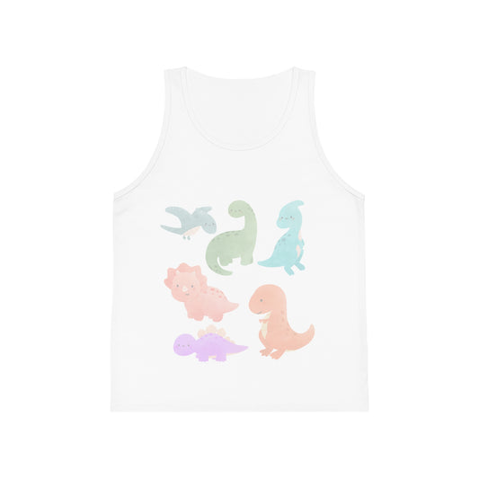 Dino Adventure Kid's Tank Top, Cute Dino Shirt for Boys & Girls, Summer Playwear, Birthday Gift, Dino Lovers Tee