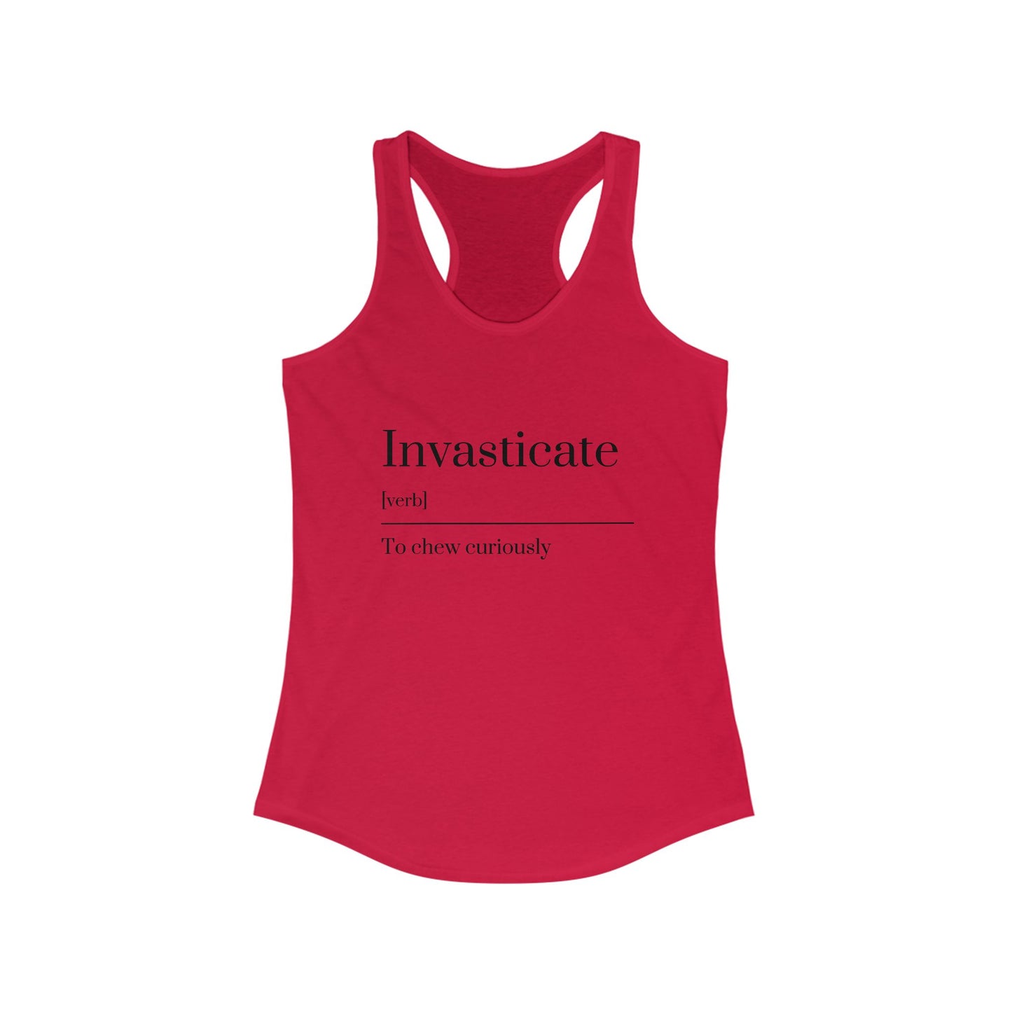 Curious Racerback Tank - Soft Workout Top, Stylish Summer Wear, Fit Lifestyle, Gift for Readers, Beach Day Essential