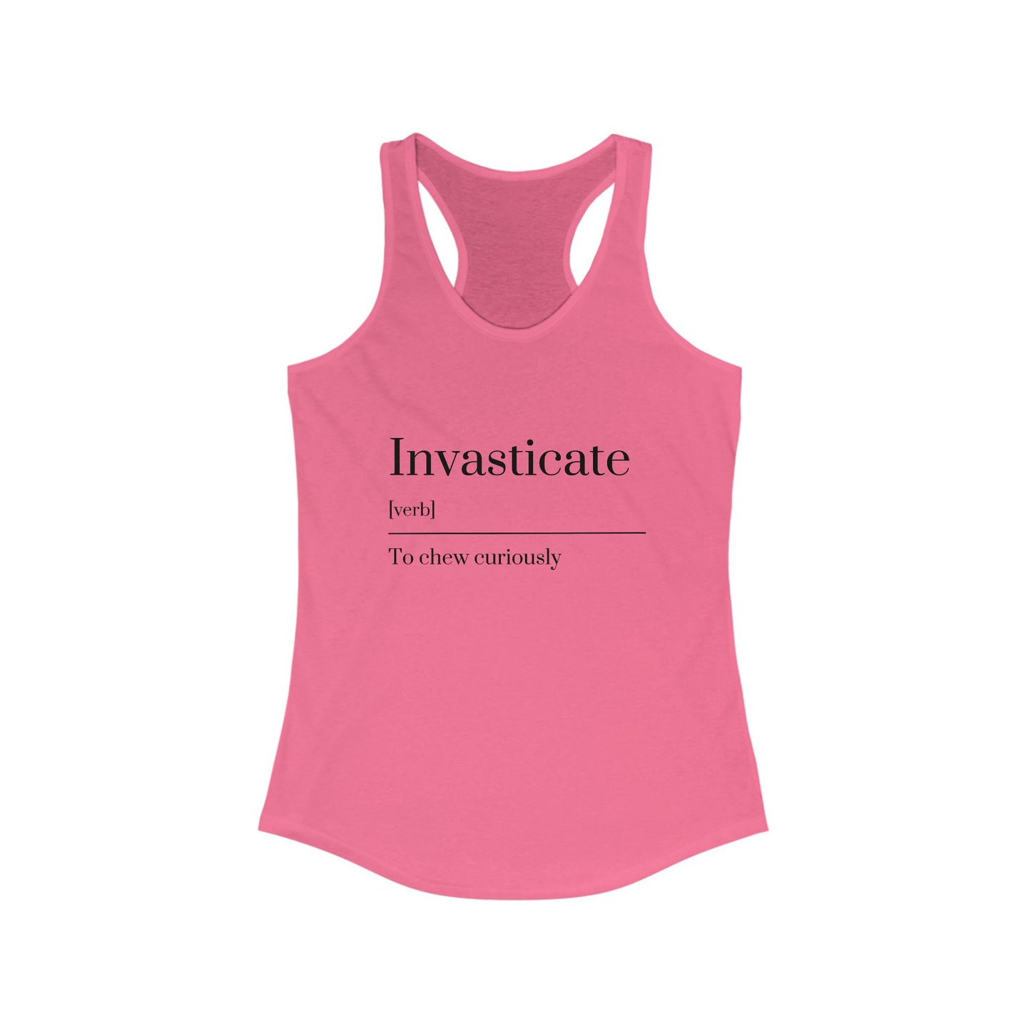 Curious Racerback Tank - Soft Workout Top, Stylish Summer Wear, Fit Lifestyle, Gift for Readers, Beach Day Essential