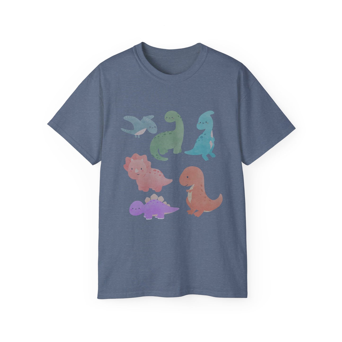 Adorable Dinosaur Graphic Tee - Cute Dino Shirt, Kids Gift, Dinosaur Lovers Apparel, Unisex Casual Wear, Fun Birthday Present