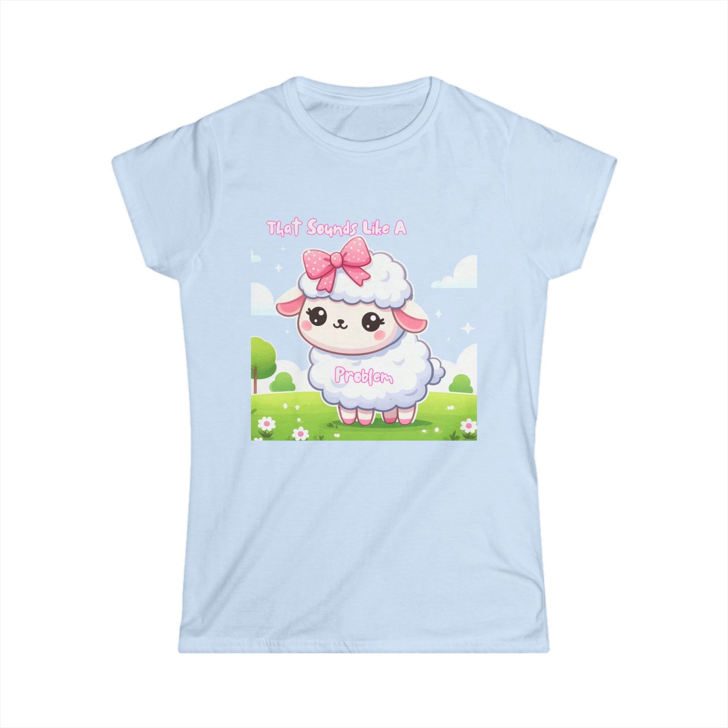 Cute Sheep Women's Softstyle Tee - Perfect for Animal Lovers and Casual Wear
