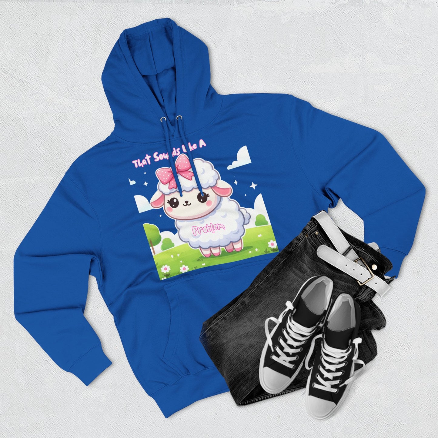 Ewe Problem - Three-Panel Fleece Hoodie