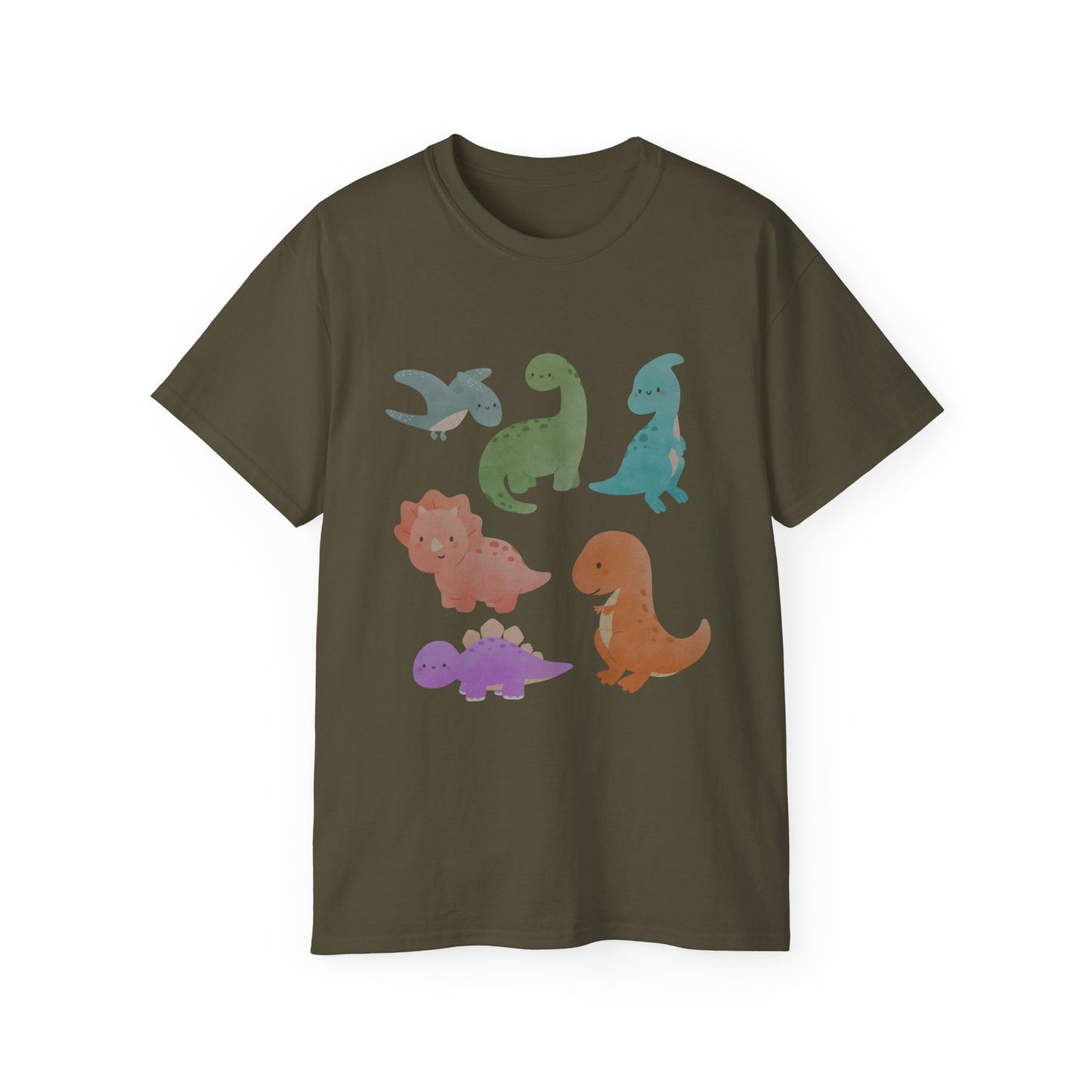 Adorable Dinosaur Graphic Tee - Cute Dino Shirt, Kids Gift, Dinosaur Lovers Apparel, Unisex Casual Wear, Fun Birthday Present