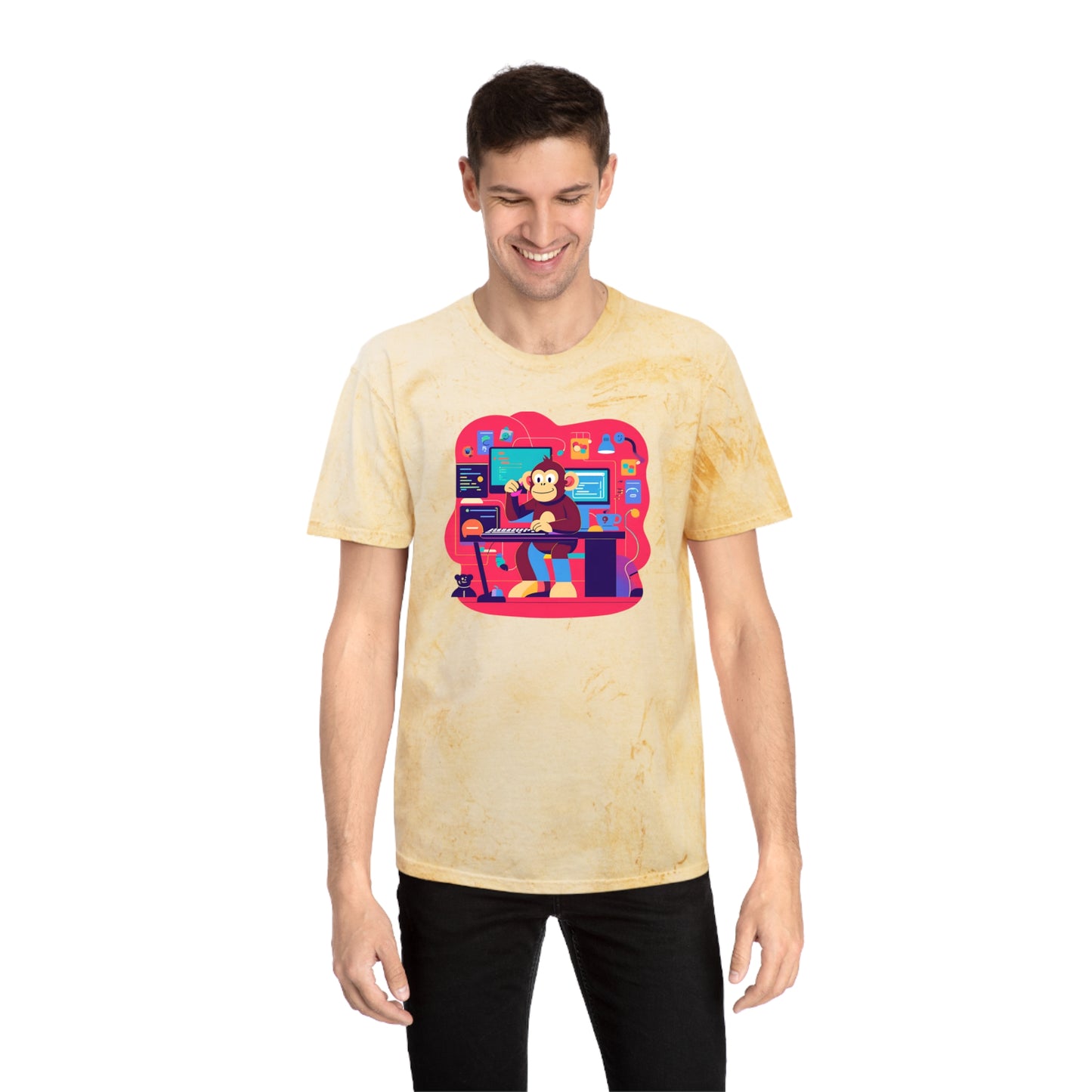 Colorful Gamer T-Shirt | Unisex T-Shirt for Tech Lovers, Video Game Merch, Fun Casual Wear, Unique Gift for Gamers