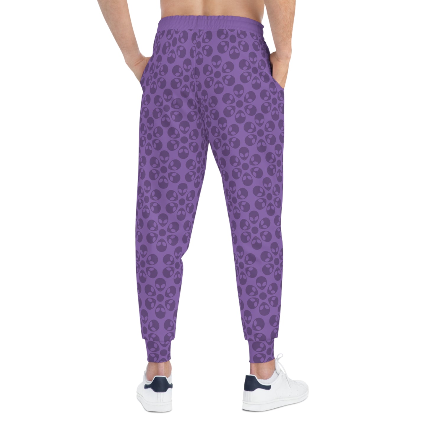 Stylish Floral Athletic Joggers Trendy Joggers Comfortable Workout Pants Casual Loungewear Gifts for Fitness Lovers Alien Flowers Light Purple