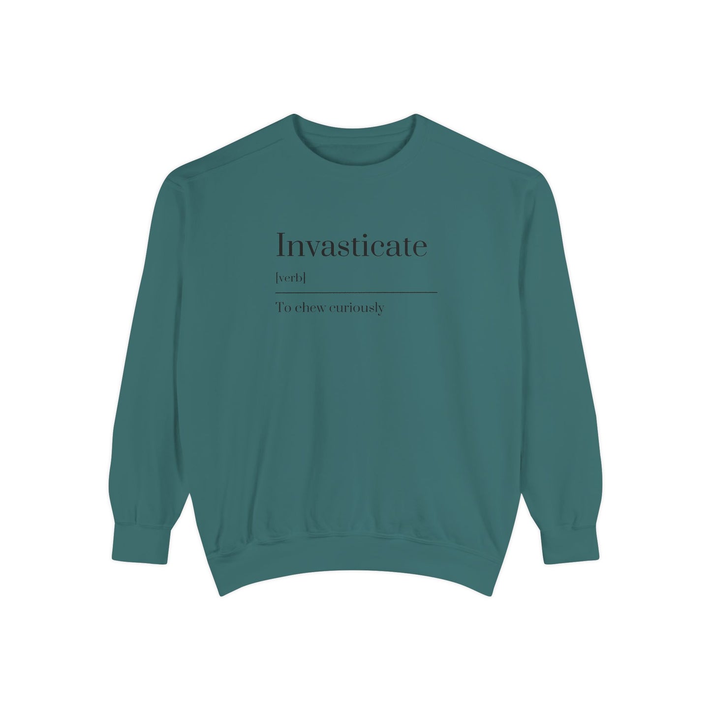 Curious Chewer Sweatshirt, Cozy Casual Wear, Unique Gift Idea, Trendy Fashion Layer, Perfect for Gifting, Fun Vocabulary Apparel