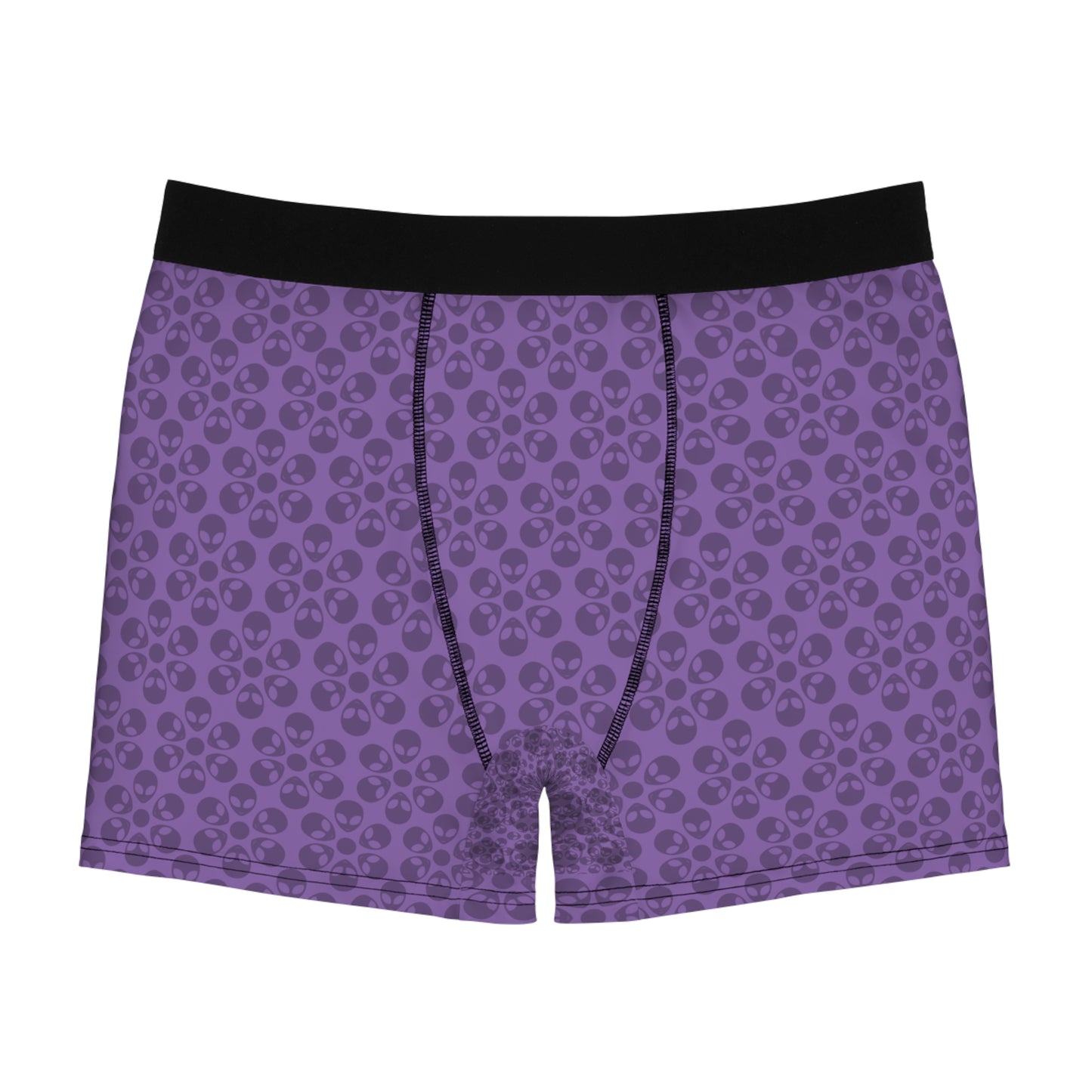 Mens Boxer Briefs  Alien Flowers Light Purple