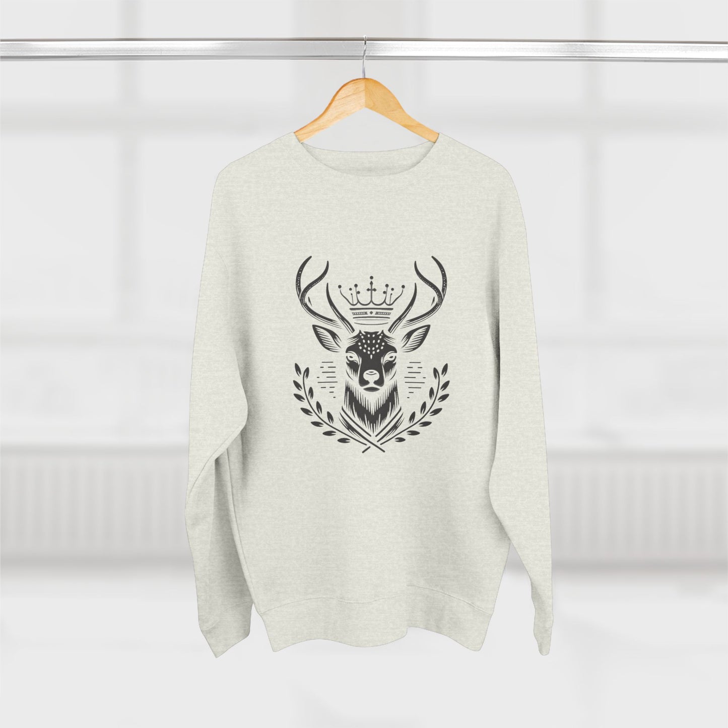 Majestic Deer Unisex Crewneck Sweatshirt – Cozy and Stylish for Nature Lovers - Oh Deer Lord