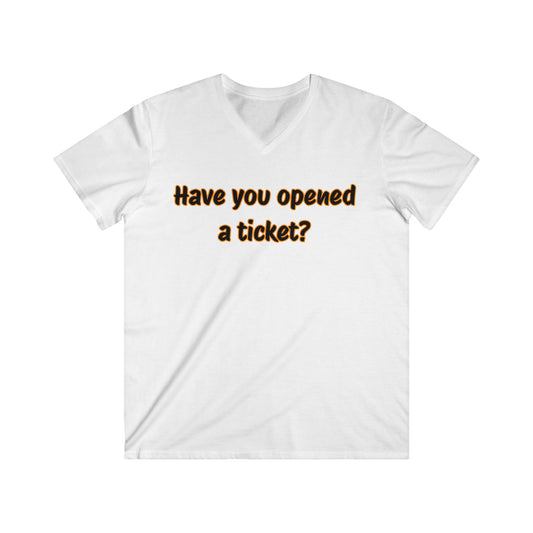 Men's Fitted V-Neck Short Sleeve Tee