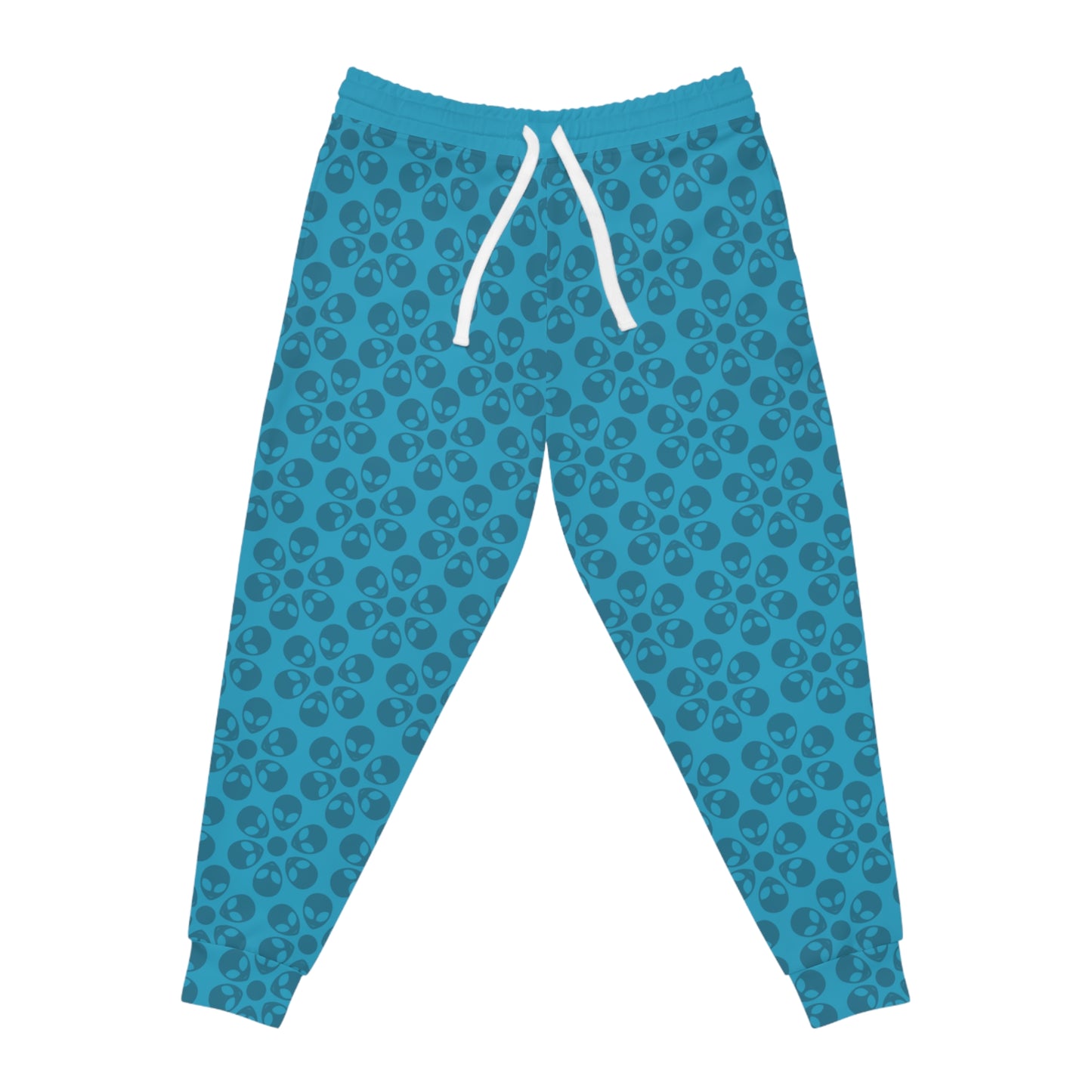 Stylish Floral Athletic Joggers Trendy Joggers Comfortable Workout Pants Casual Loungewear Gifts for Fitness Lovers Alien Flowers Turquoise