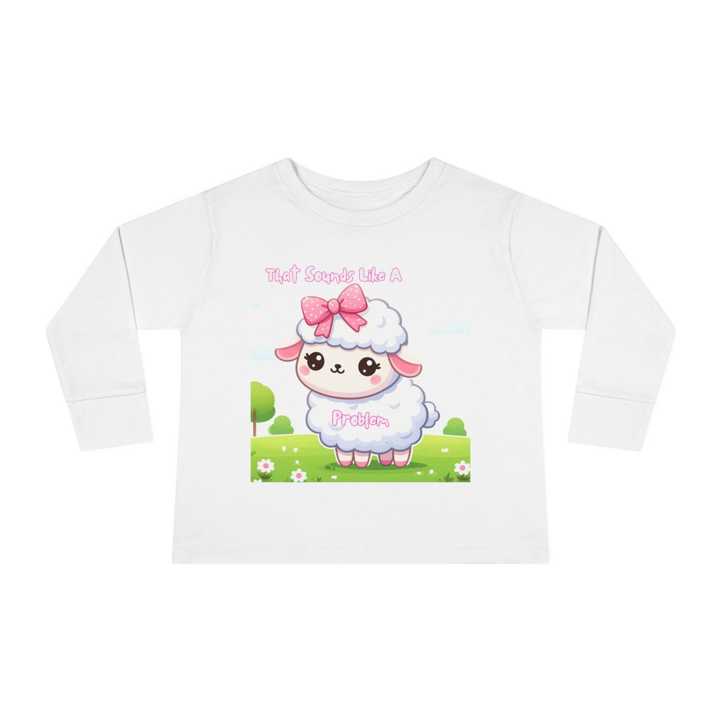 Cute Toddler Long Sleeve Tee - "That Sounds Like A Party" Design