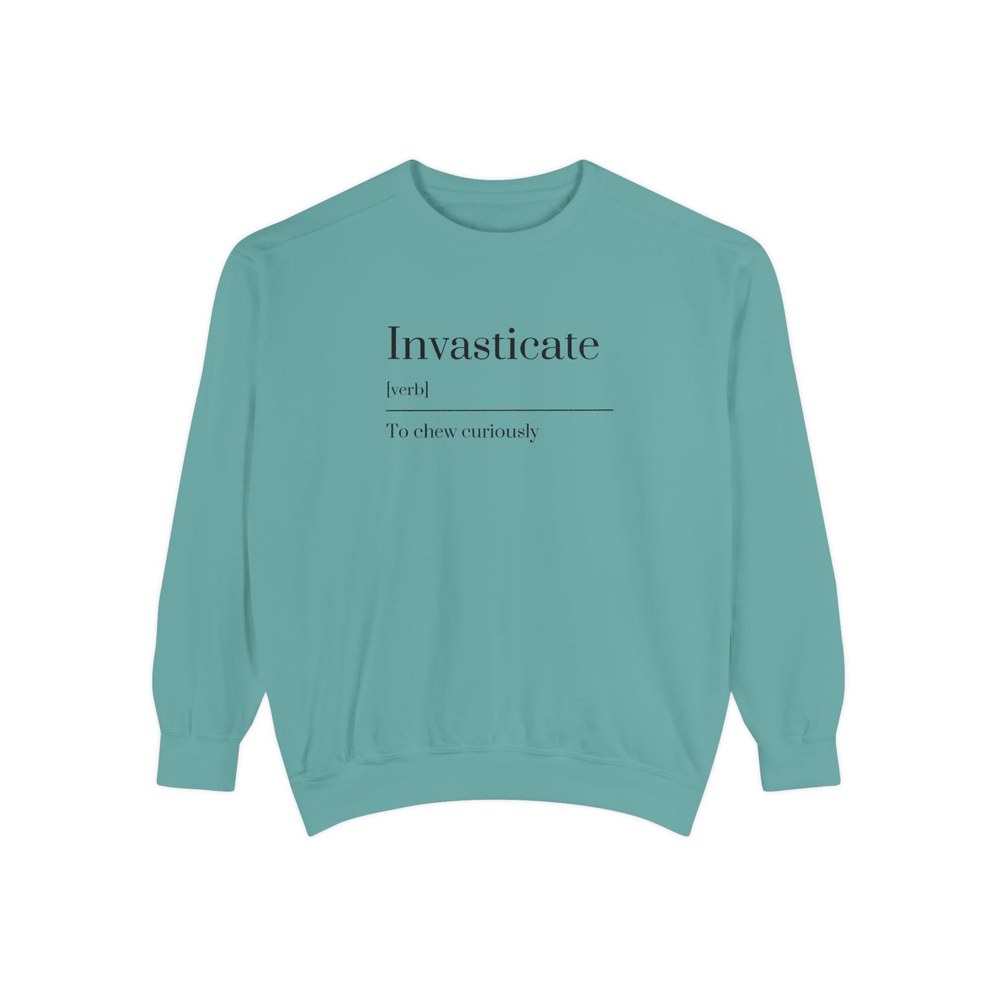 Curious Chewer Sweatshirt, Cozy Casual Wear, Unique Gift Idea, Trendy Fashion Layer, Perfect for Gifting, Fun Vocabulary Apparel
