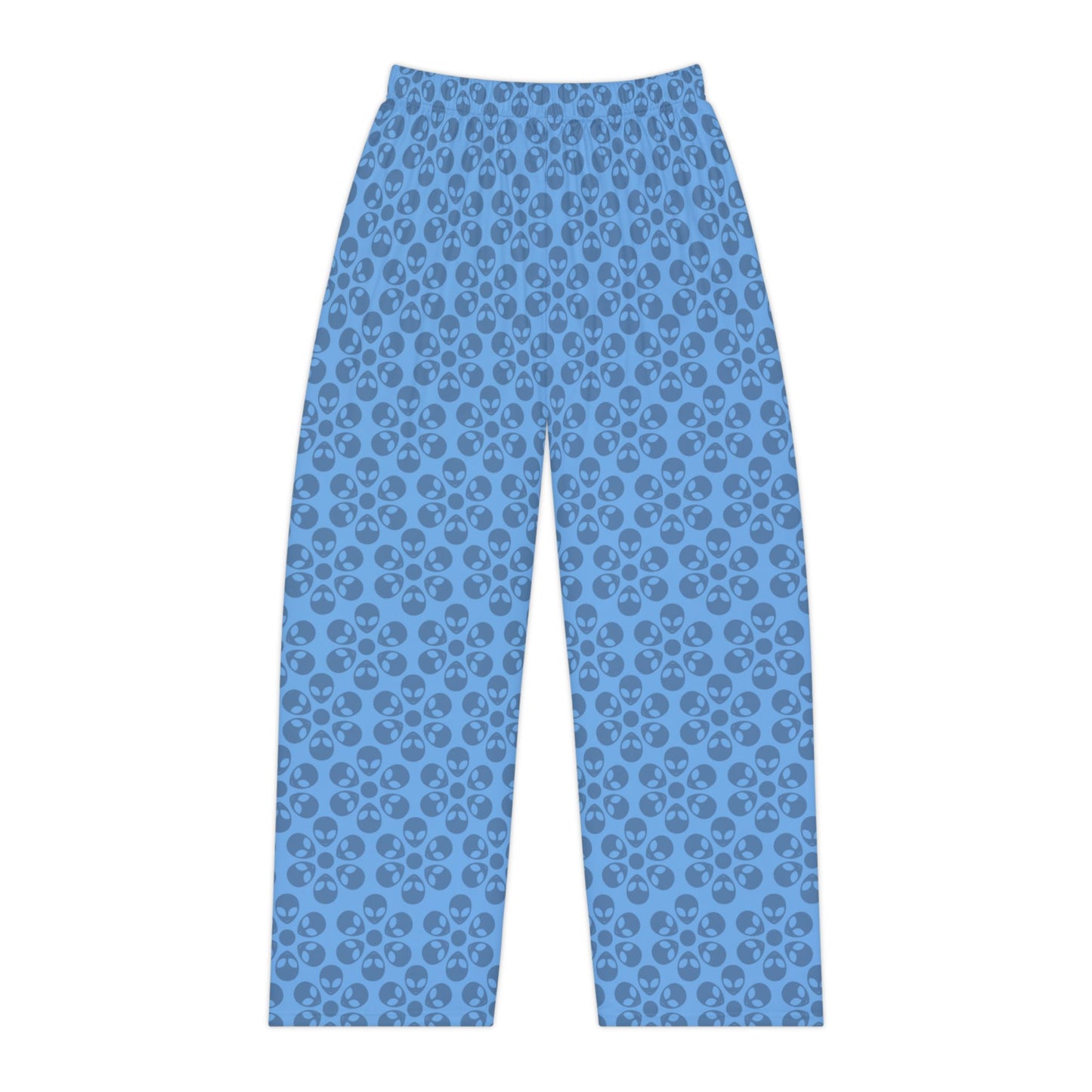 Cozy Floral Womens Pajama Pants Relaxed Loungewear Soft Sleepwear Perfect for Cozy Nights Gift for Her Comfortable Staying In Alien Flowers Light Blue