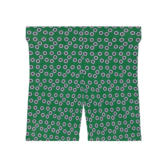 Women's Biker Shorts - Stylish Comfort for Active Lifestyle, Perfect for Gym, Yoga, Casual Wear, Summer Outings, and Fitness. Screwed - Darlk Green