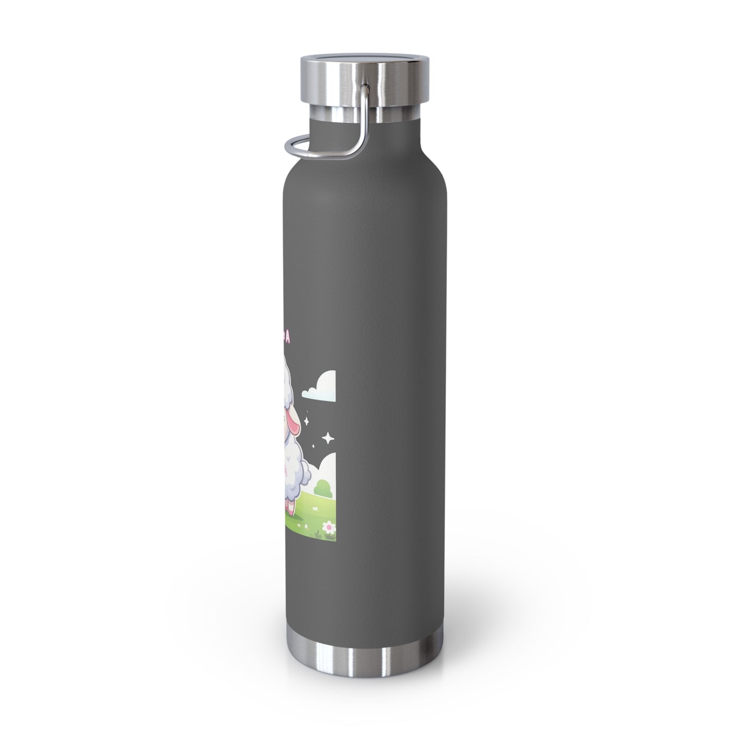 Cute Sheep Insulated Water Bottle - 22oz, Perfect Gift for Animal Lovers