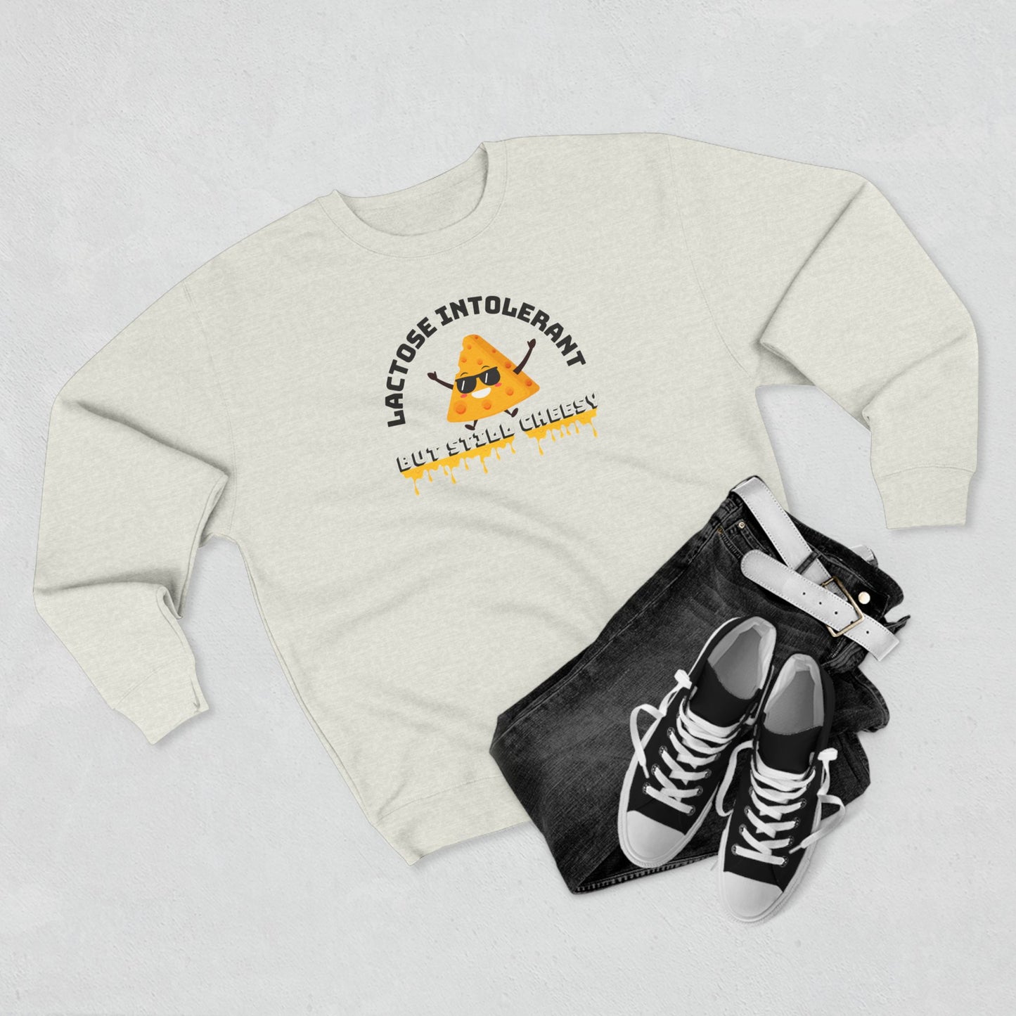 Lactose Intolerant Crewneck Sweatshirt, Humor Gift for Foodies, Cute Sweater for Dairy Lovers, Funny Apparel for Birthdays, Cozy Gift [...]