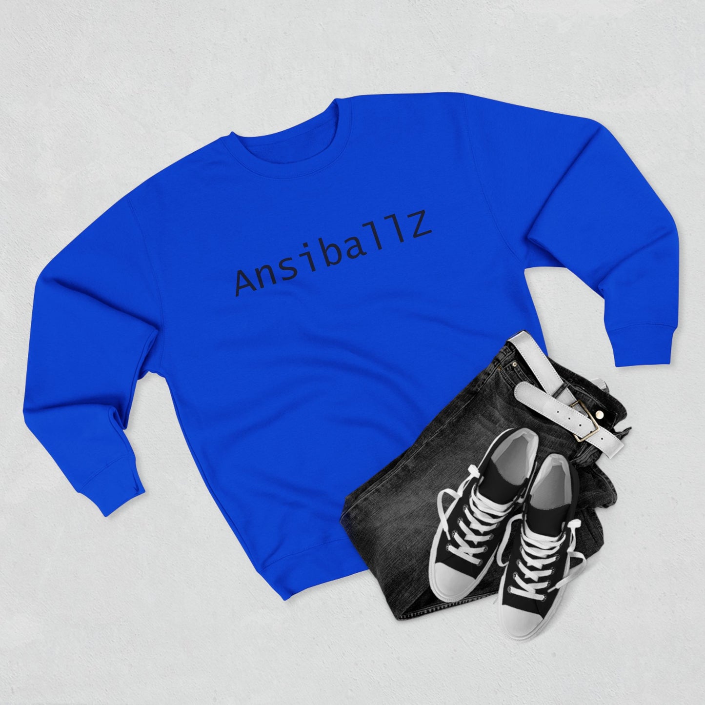 Cozy Unisex Crewneck Sweatshirt with 'Ansiballz' Design, Trendy Casual Wear, Perfect for Gifts, Lounge, or Everyday Use