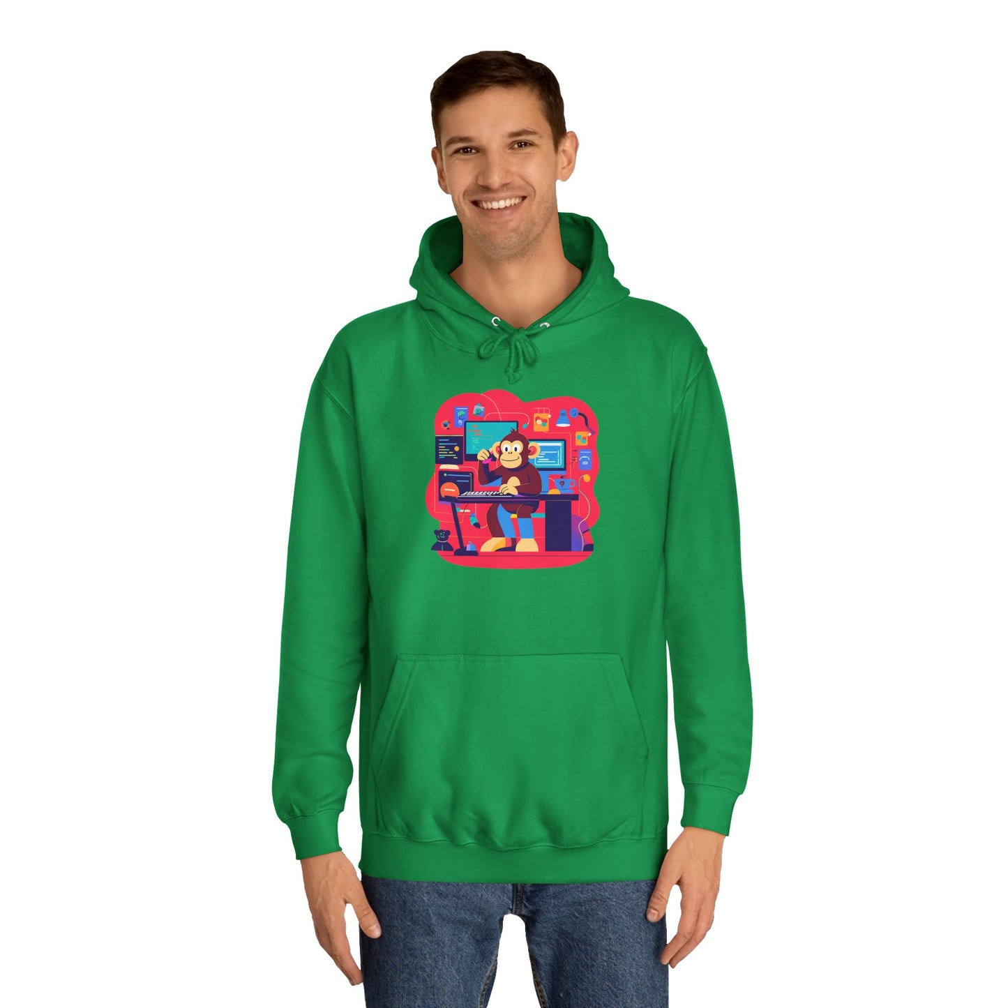 Colorful College Hoodie, Unisex Sweatshirt, School Spirit Wear, Gift for Students, Cozy Campus Apparel, College Graduation Gift