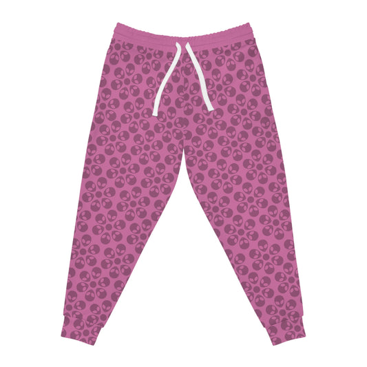 Stylish Floral Athletic Joggers Trendy Joggers Comfortable Workout Pants Casual Loungewear Gifts for Fitness Lovers Alien Flowers Light Pink