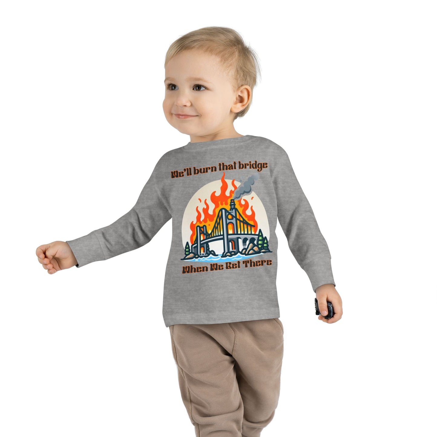 Funny Toddler Long Sleeve Tee - Kids Graphic Shirt, Cute Gift for Birthdays, Playtime, Celebrations, Everyday Wear