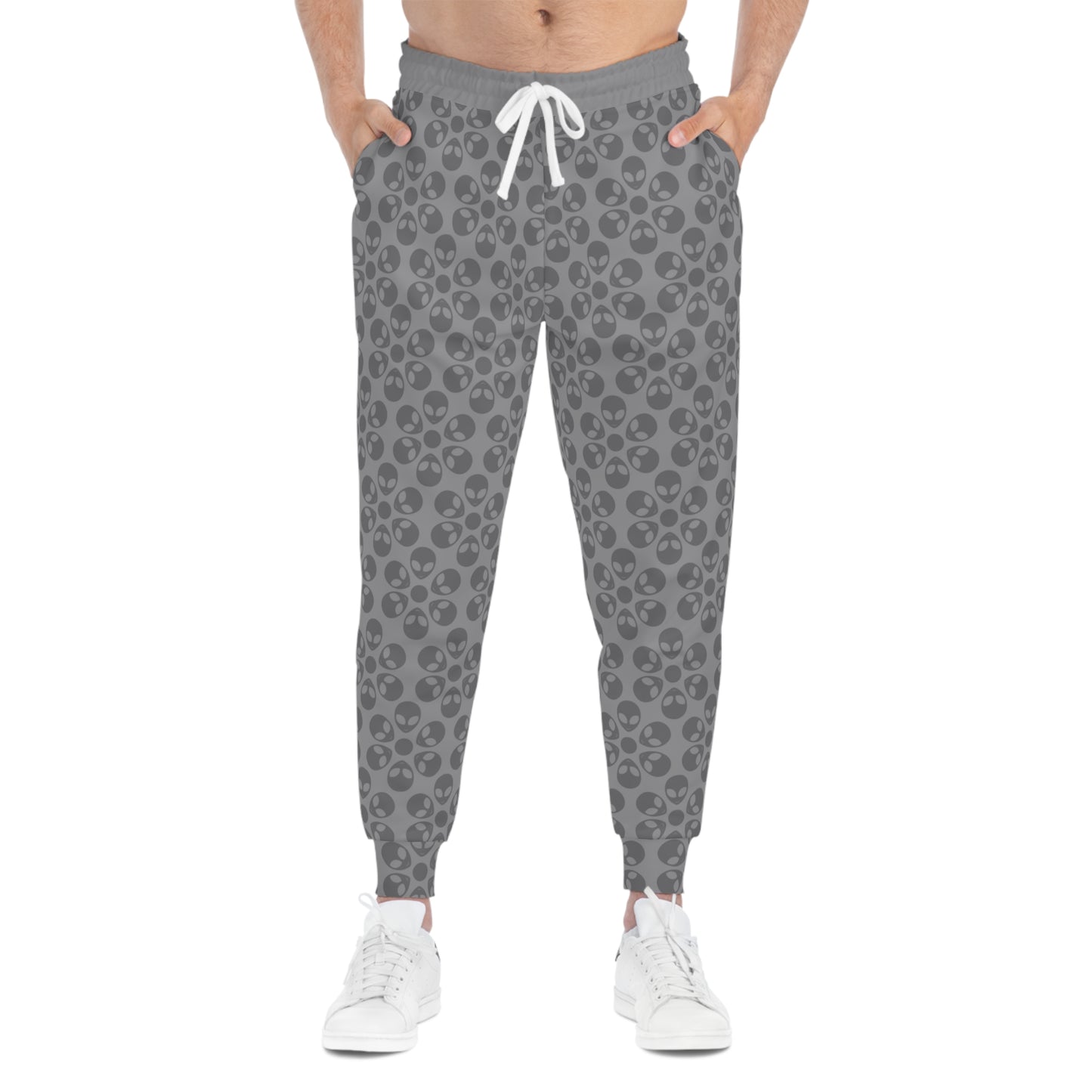 Stylish Floral Athletic Joggers Trendy Joggers Comfortable Workout Pants Casual Loungewear Gifts for Fitness Lovers Alien Flowers Grey