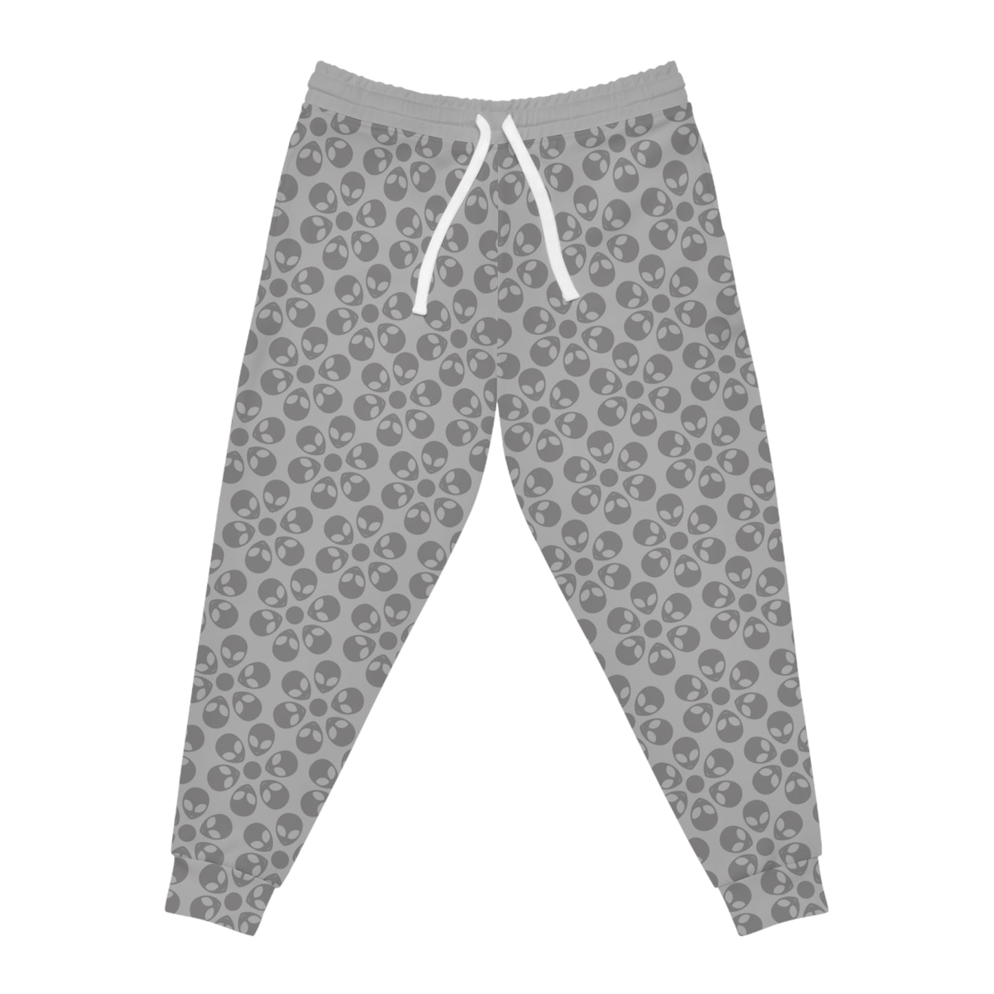 Stylish Floral Athletic Joggers Trendy Joggers Comfortable Workout Pants Casual Loungewear Gifts for Fitness Lovers Alien Flowers Light Grey