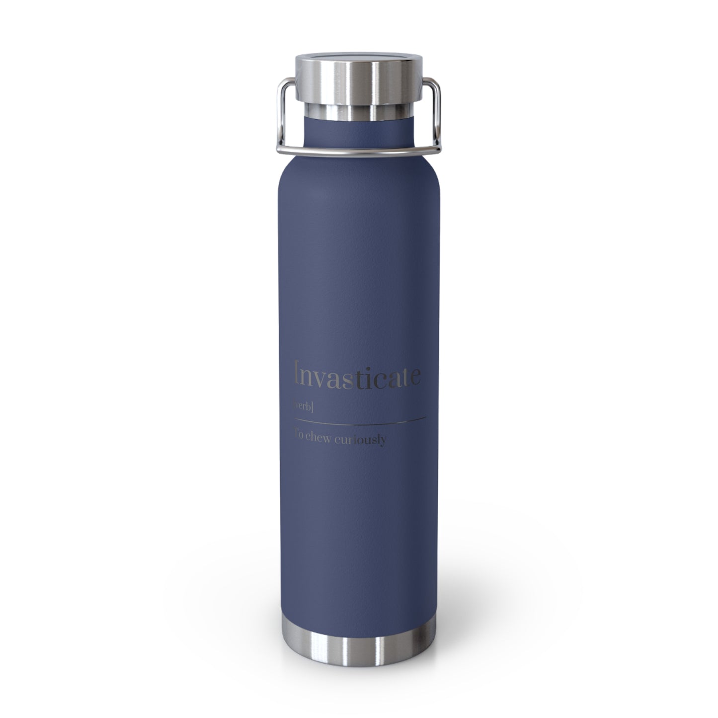 Curated Copper Insulated Water Bottle, 22oz | Stylish Hydration, Eco-Friendly, Gift for Adventurers, Travel Companion, Quote Bottle