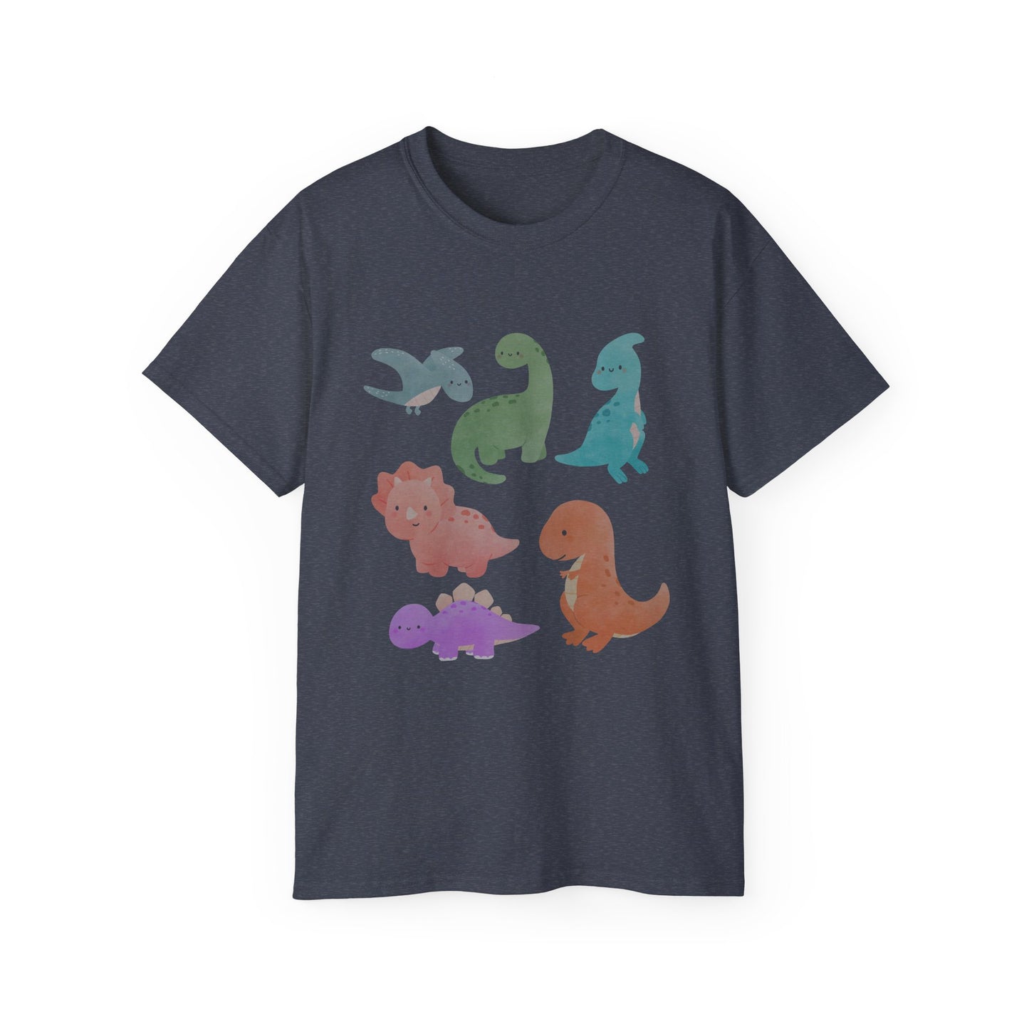 Adorable Dinosaur Graphic Tee - Cute Dino Shirt, Kids Gift, Dinosaur Lovers Apparel, Unisex Casual Wear, Fun Birthday Present