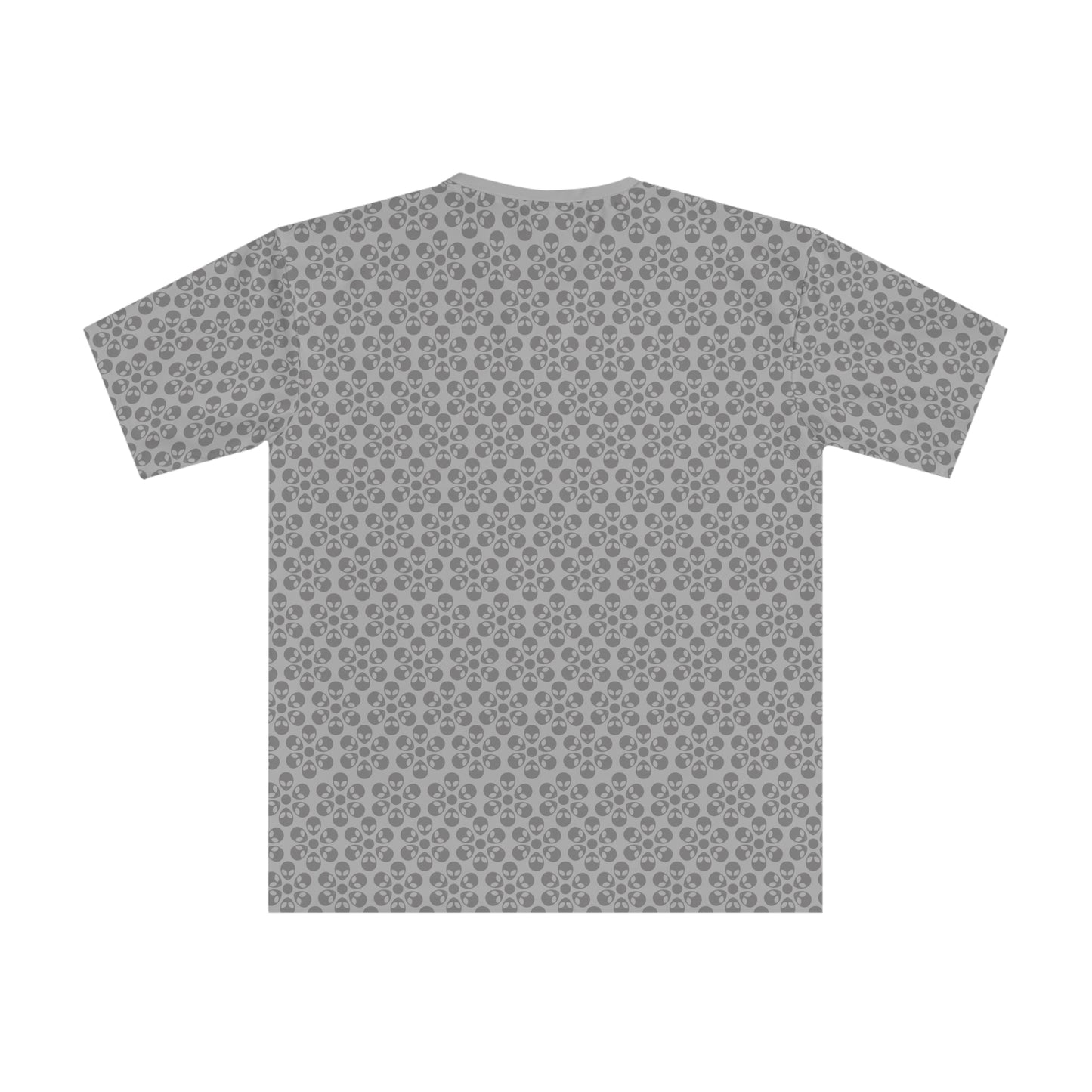 Mens Casual Graphic Tee Stylish Loose Tshirt Gift for Him Summer Fashion Relaxed Fit Wear Alien Flowers Light Grey