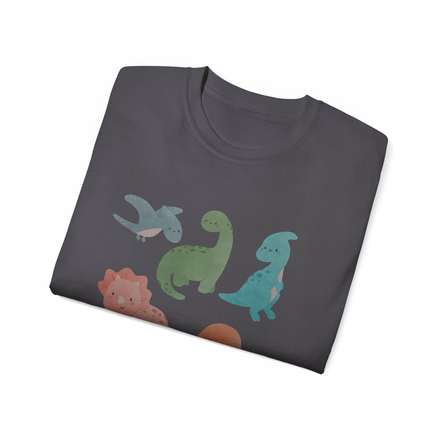 Adorable Dinosaur Graphic Tee - Cute Dino Shirt, Kids Gift, Dinosaur Lovers Apparel, Unisex Casual Wear, Fun Birthday Present