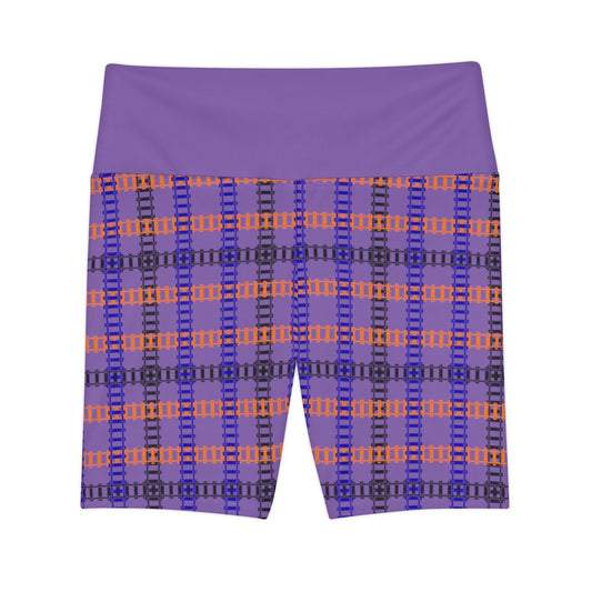 Vibrant Womens Workout Shorts Activewear Gym Apparel Sports Shorts Resistance Training Gear Summer Fitness Wear Yoga Clothing Train Tracks Light Purple