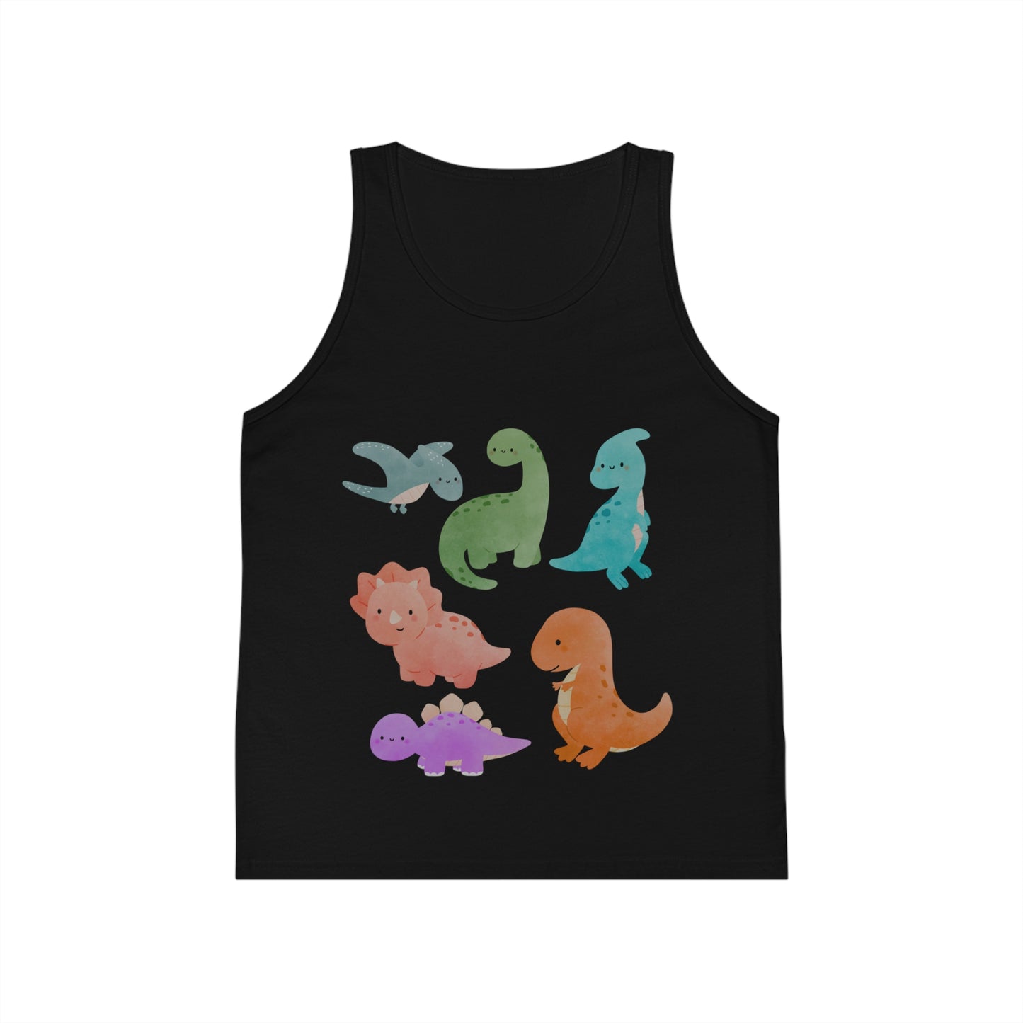 Dino Adventure Kid's Tank Top, Cute Dino Shirt for Boys & Girls, Summer Playwear, Birthday Gift, Dino Lovers Tee