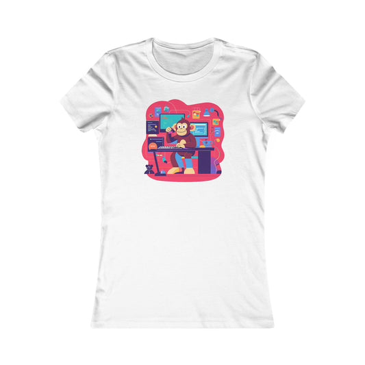Cute Graphic Tee, Retro Office Vibe Shirt, Gift for Students, Casual Workwear, Fun Weekend Top, Art Lover Apparel