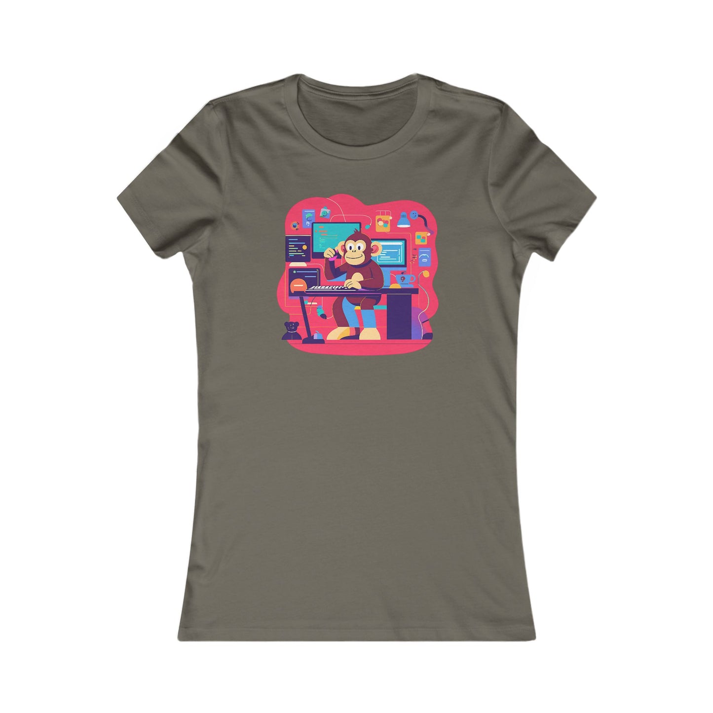 Cute Graphic Tee, Retro Office Vibe Shirt, Gift for Students, Casual Workwear, Fun Weekend Top, Art Lover Apparel