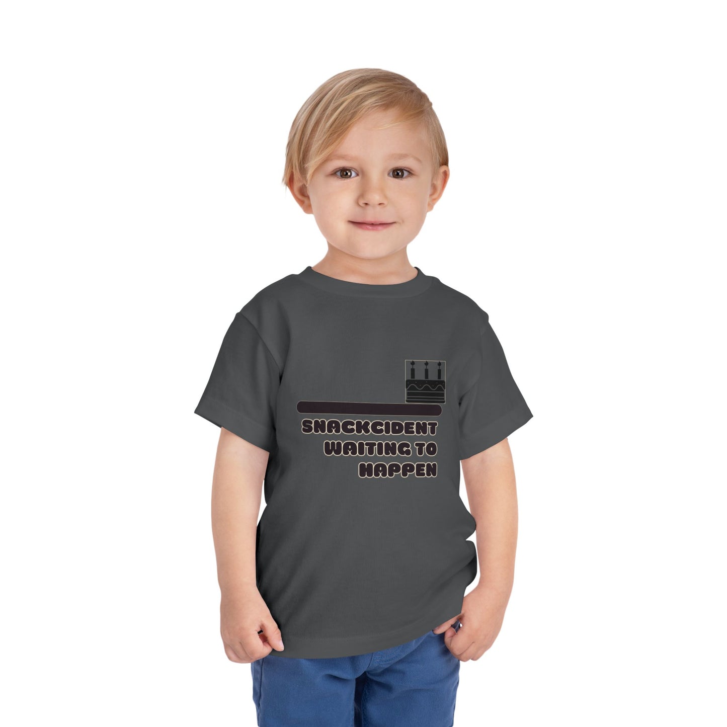 Toddler Birthday Tee - Shackcident Waiting to Happen, Cute Kids Shirt, Fun Party Outfit, Gift for Birthdays, Playful Toddler Apparel