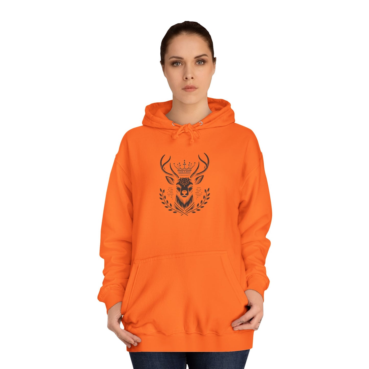 Stylish Unisex College Hoodie with Unique Design, Perfect for Casual Wear, Gifts, College Events, Fall Fashion, and Cozy Lounging - Oh Deer Lord