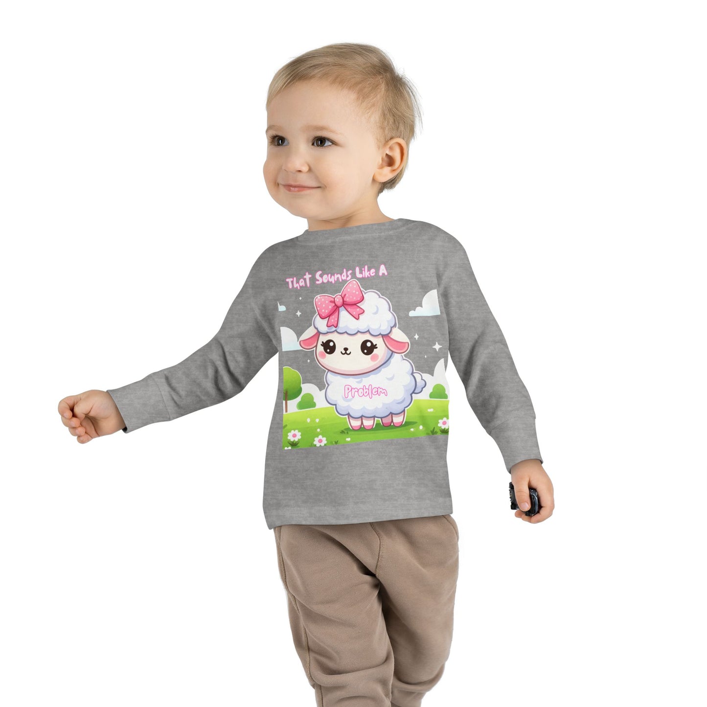 Cute Toddler Long Sleeve Tee - "That Sounds Like A Party" Design