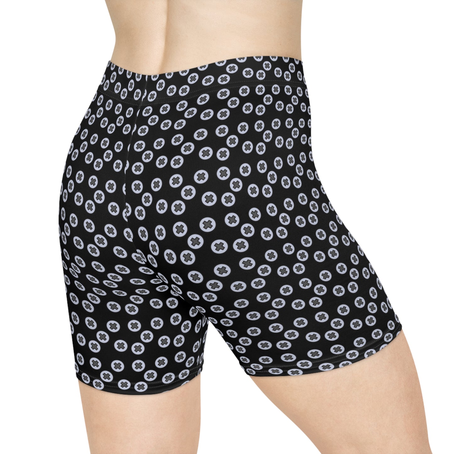 Women's Biker Shorts - Stylish Comfort for Active Lifestyle, Perfect for Gym, Yoga, Casual Wear, Summer Outings, and Fitness. Screwed - Black