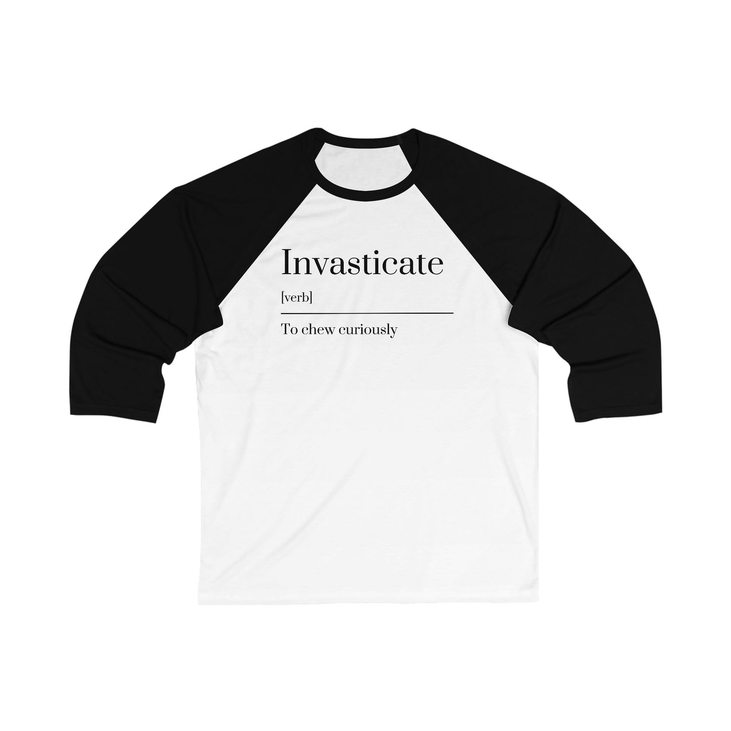 Whimsical Baseball Tee with Definition Design, Unisex Graphic Tee, Perfect Gift for Word Lovers, Fun Casual Wear, Literary Gift