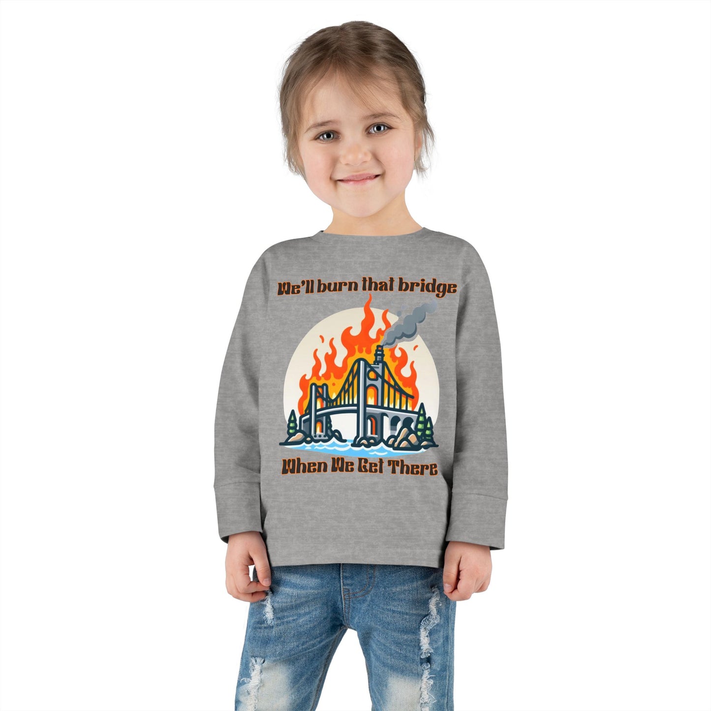 Funny Toddler Long Sleeve Tee - Kids Graphic Shirt, Cute Gift for Birthdays, Playtime, Celebrations, Everyday Wear
