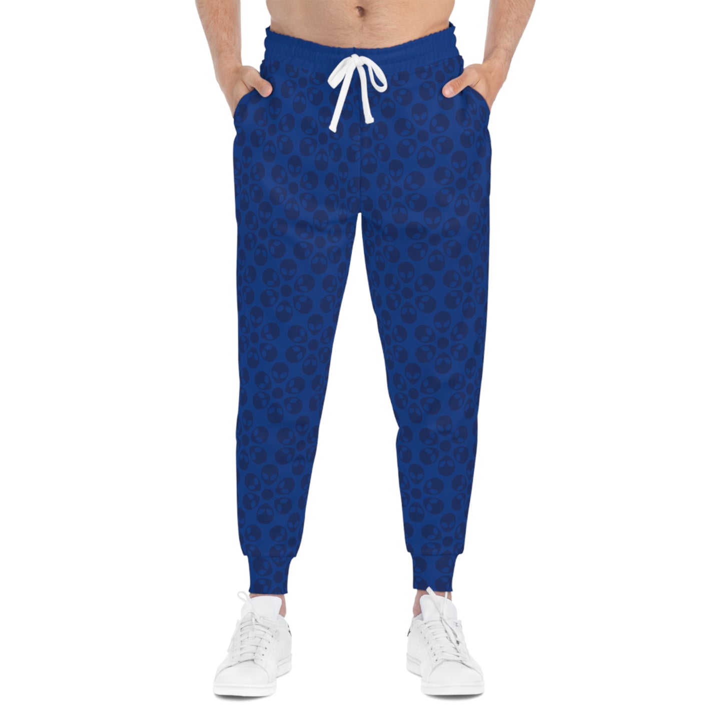 Stylish Floral Athletic Joggers Trendy Joggers Comfortable Workout Pants Casual Loungewear Gifts for Fitness Lovers Alien Flowers Dark Blue