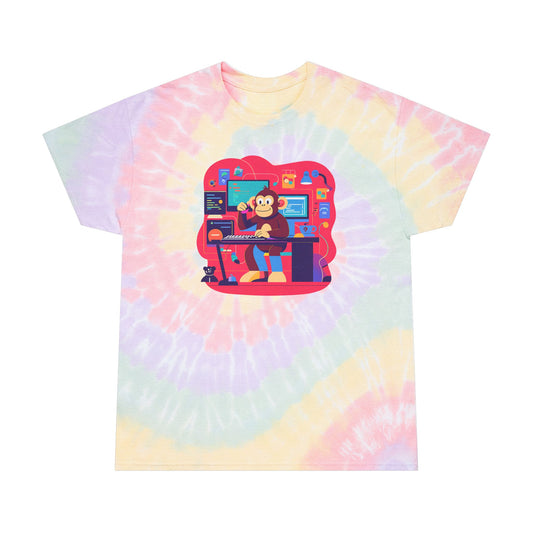 Colorful Tie-Dye Tee, Unisex Spiral Shirt for Leisure, Tie-Dye T-Shirt, Cool Casual Wear, Gift for Gamers, Summer Vibes, Art Enthusiasts