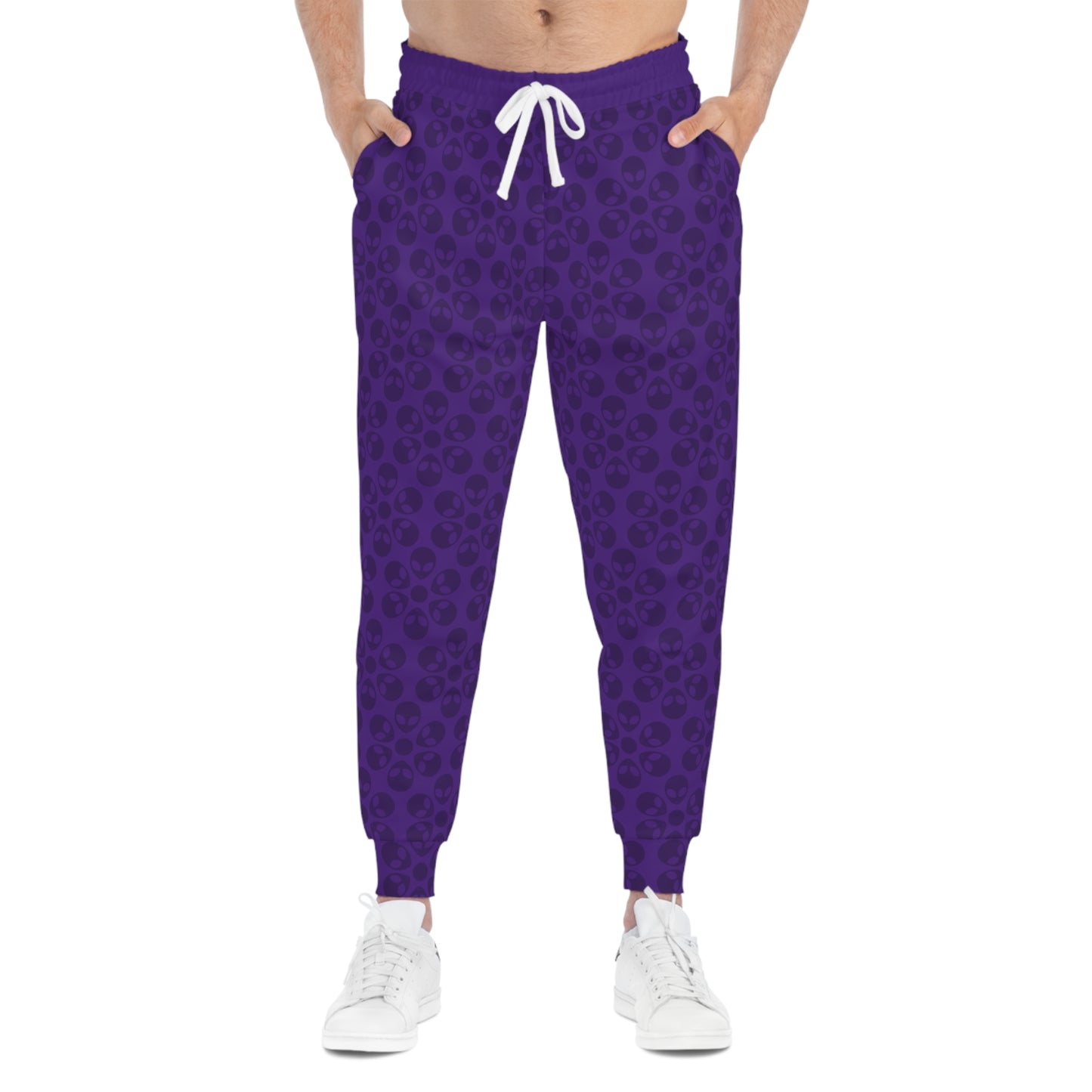 Stylish Floral Athletic Joggers Trendy Joggers Comfortable Workout Pants Casual Loungewear Gifts for Fitness Lovers Alien Flowers Purple