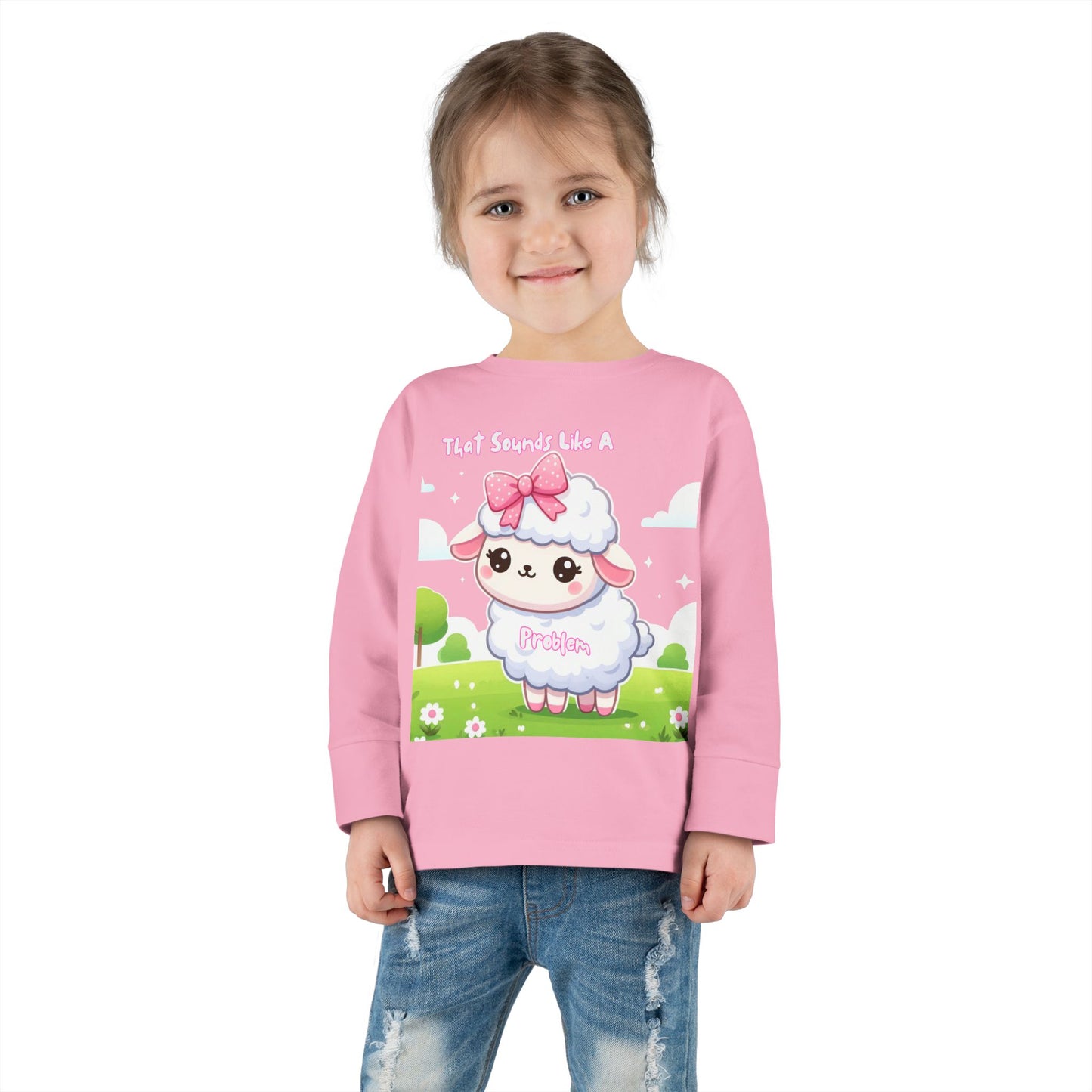 Cute Toddler Long Sleeve Tee - "That Sounds Like A Party" Design