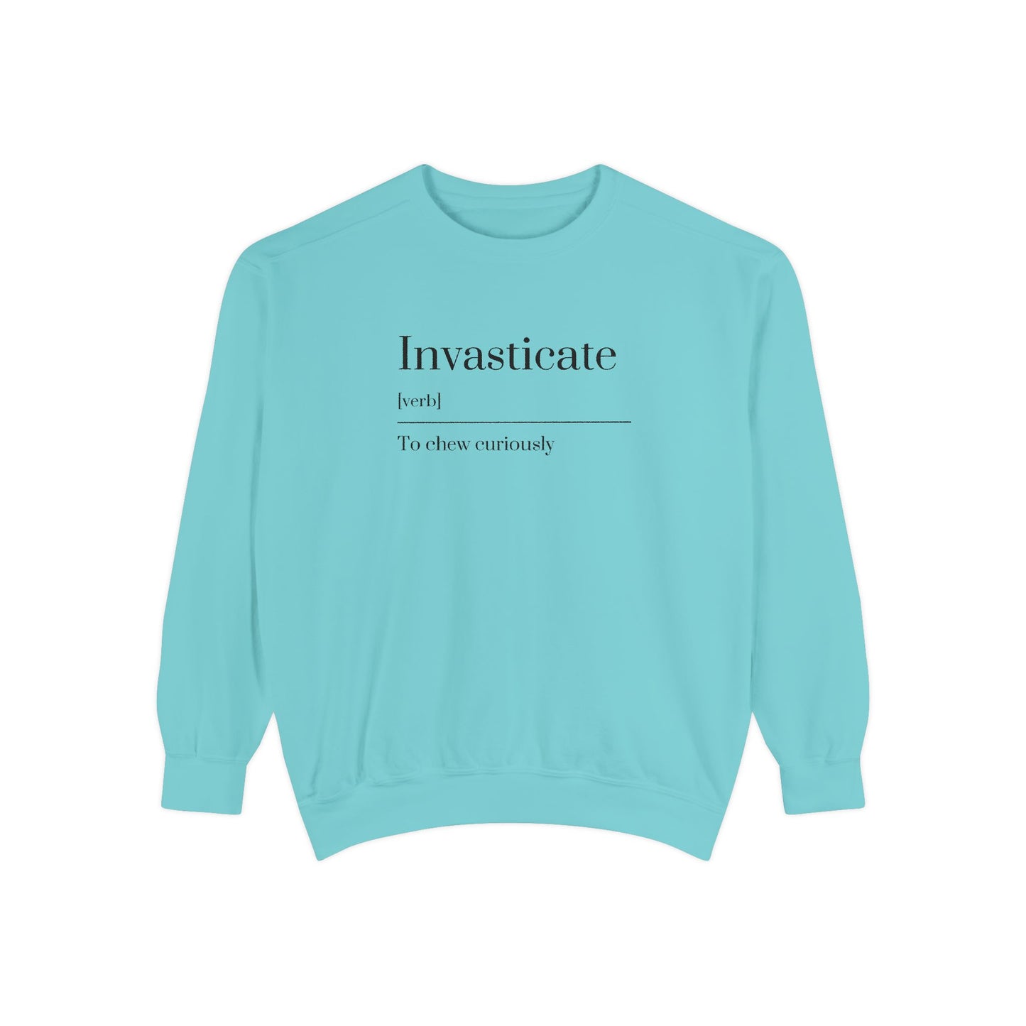 Curious Chewer Sweatshirt, Cozy Casual Wear, Unique Gift Idea, Trendy Fashion Layer, Perfect for Gifting, Fun Vocabulary Apparel