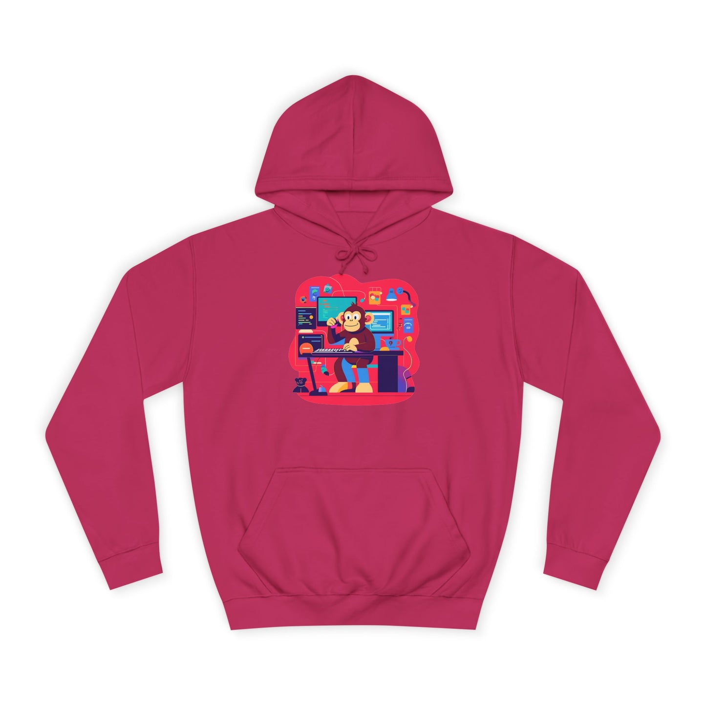 Colorful College Hoodie, Unisex Sweatshirt, School Spirit Wear, Gift for Students, Cozy Campus Apparel, College Graduation Gift
