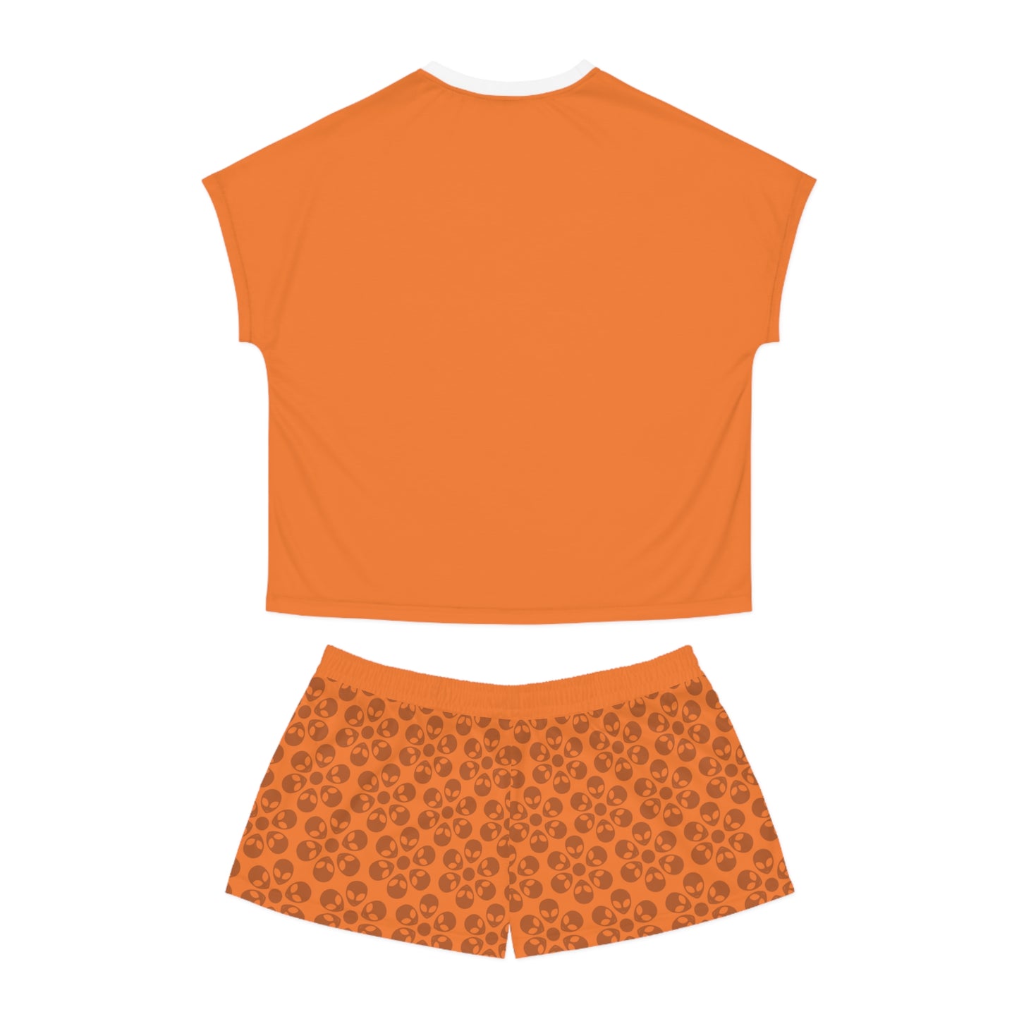 Stylish Womens Pajama Set Cozy Sleepwear AOP Floral Print Perfect for Lounging Gift for Her Summer Nights Relaxation Alien Flowers Crusta